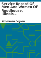 Service_record_of_men_and_women_of_Roodhouse__Illinois_and_community___World_War_II